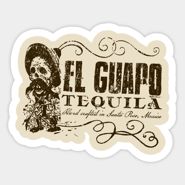 El Guapo Tequila Sticker by MindsparkCreative